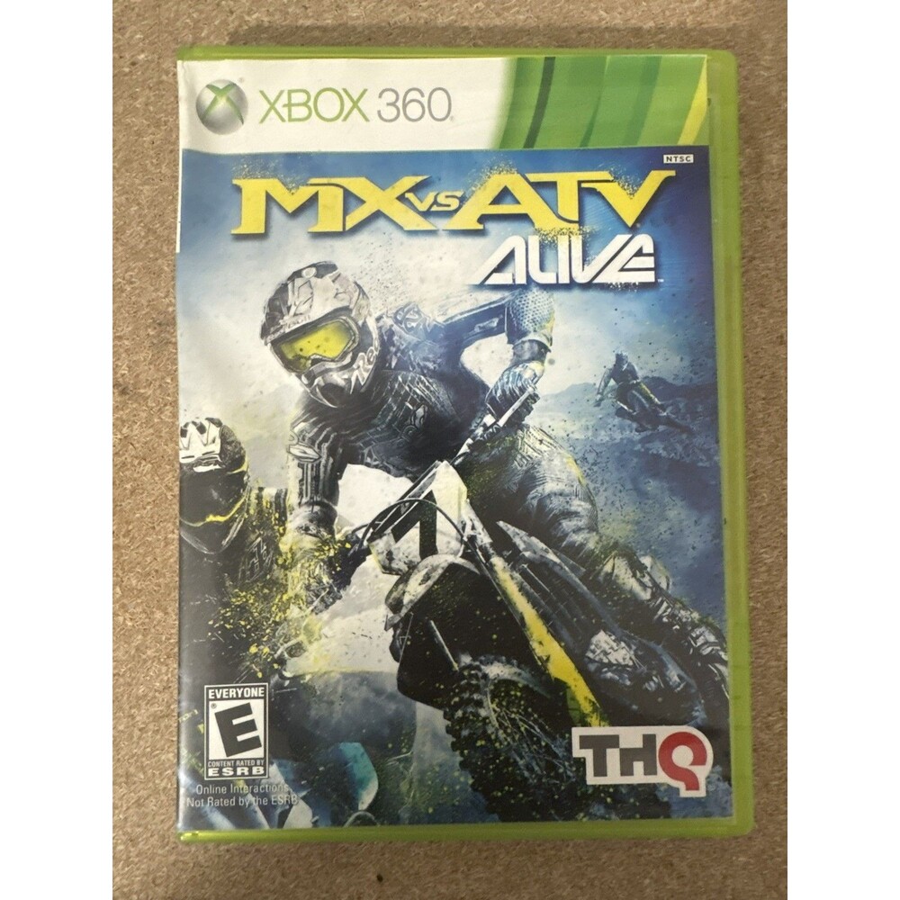 MX vs. ATV Alive (Microsoft Xbox 360, 2011) CIB Complete in Box w/ Manual